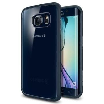 Spigen Galaxy S6 Edge ile Uyumlu Kılıf Ultra Hybrid Metal Slate