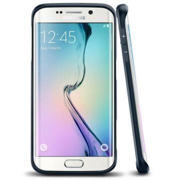 Spigen Galaxy S6 Edge ile Uyumlu Kılıf Ultra Hybrid Metal Slate