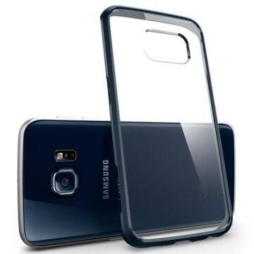 Spigen Galaxy S6 Edge ile Uyumlu Kılıf Ultra Hybrid Metal Slate