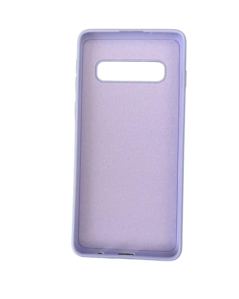 Galaxy S10 ile Uyumlu Cappy Silikon Kılıf Lila