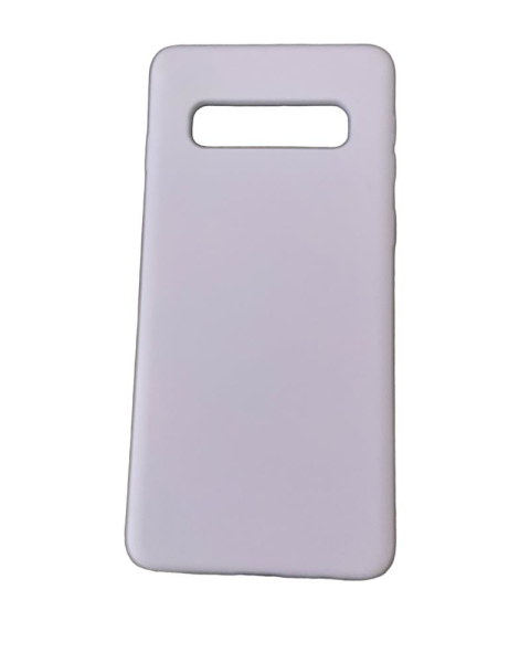 Galaxy S10 ile Uyumlu Cappy Silikon Kılıf Lila