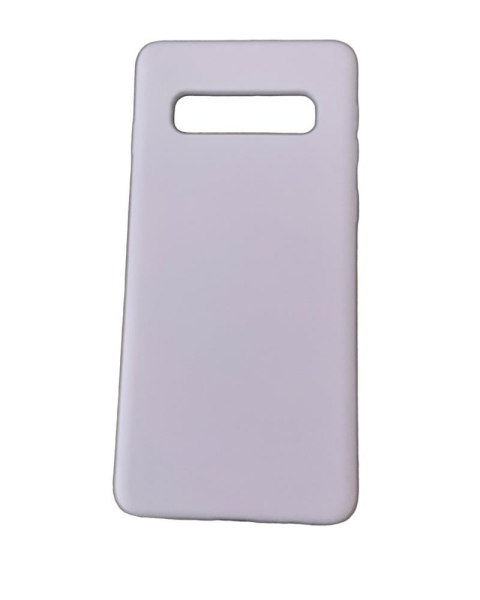 Galaxy S10 ile Uyumlu Cappy Silikon Kılıf Lila