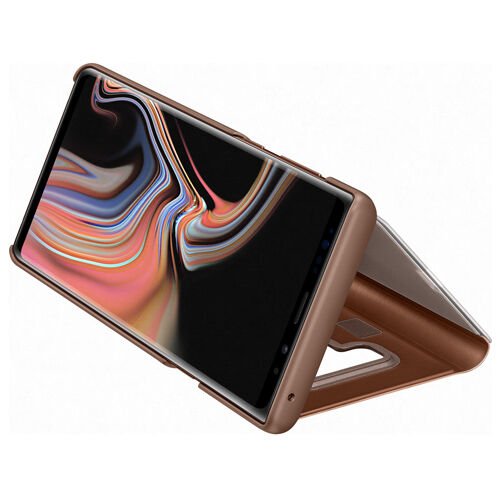 Galaxy Note 9 ile Uyumlu Clear View Standing Kılıf (Bronz) EF-ZN960CAEGWW
