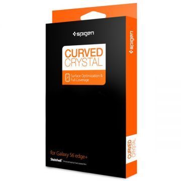 Spigen Galaxy S6 Edge Plus ile Uyumlu Ekran Koruyucu Curved Kavisli (Ön 1+ Arka 1 Film)