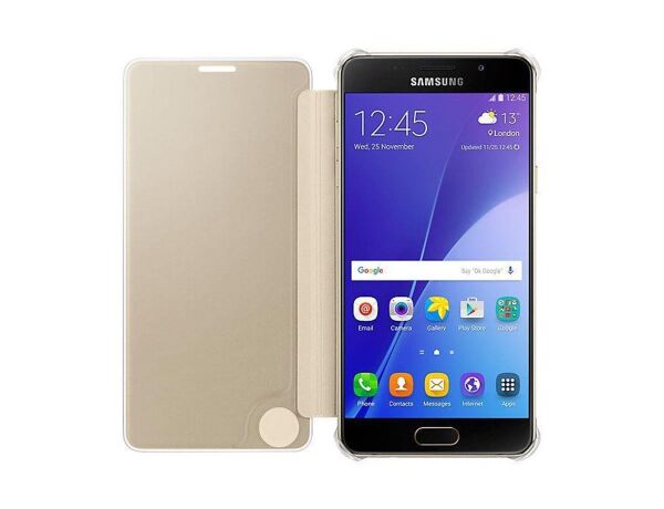 Galaxy A5 (2016) A510F ile Uyumlu Clear View Cover Altın EF-ZA510CFEGWW (Out)
