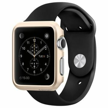 Spigen Apple Watch ile Uyumlu Kılıf Thin Fit (38mm) Champagne Gold