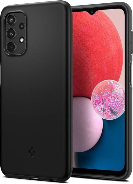 Spigen Galaxy A13 ile Uyumlu Kılıf Thin Fit Black