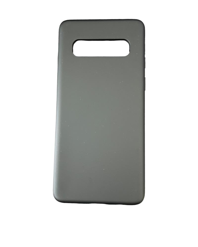 Galaxy S10 ile Uyumlu Cappy Silikon Kılıf Siyah