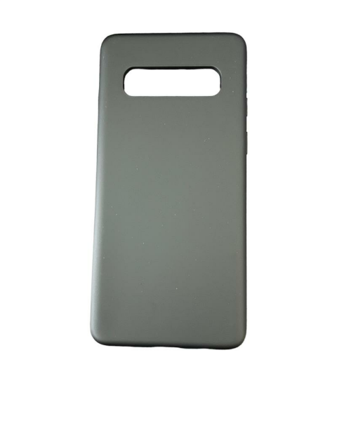 Galaxy S10 ile Uyumlu Cappy Silikon Kılıf Siyah