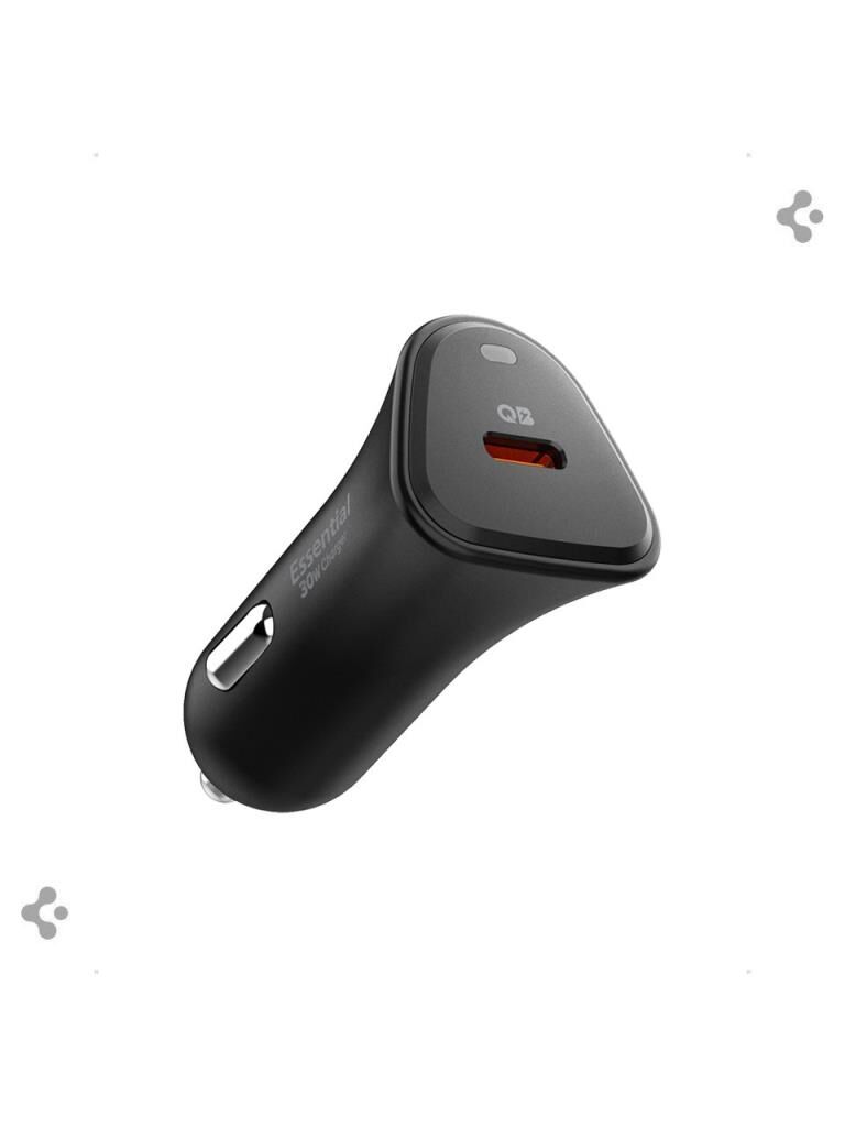 Spigen 30W USB-C Araç içi Hızlı Şarj Aleti PPS Destekli Akım Korumalı Güç Adaptörü Çakmaklık iPhone & Android & iPad Type-C PD 3.0 EV301 Black