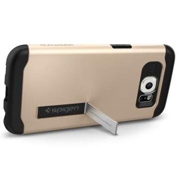 Spigen Galaxy S6 ile Uyumlu Kılıf Slim Armor Champagne Gold