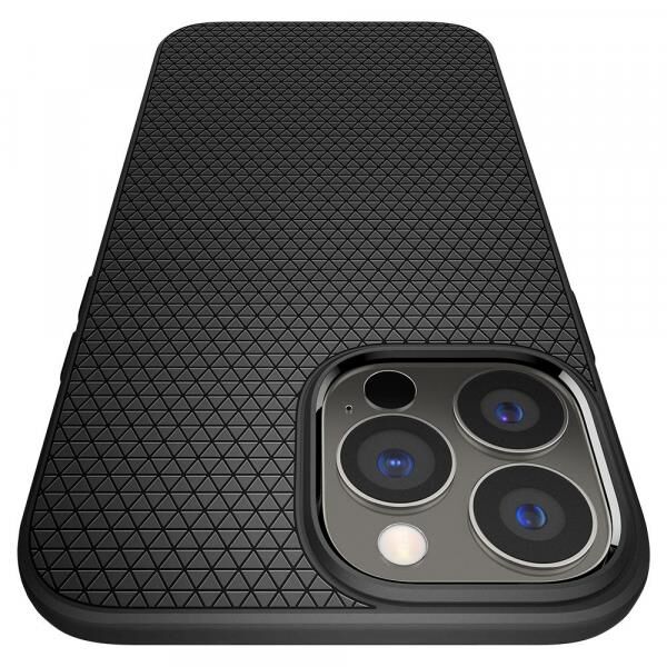 Spigen iPhone 13 Pro ile Uyumlu Kılıf Liquid Air Matte Black