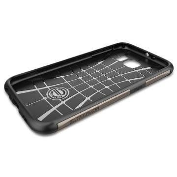 Spigen Galaxy S6 ile Uyumlu Kılıf Slim Armor Gun Metal