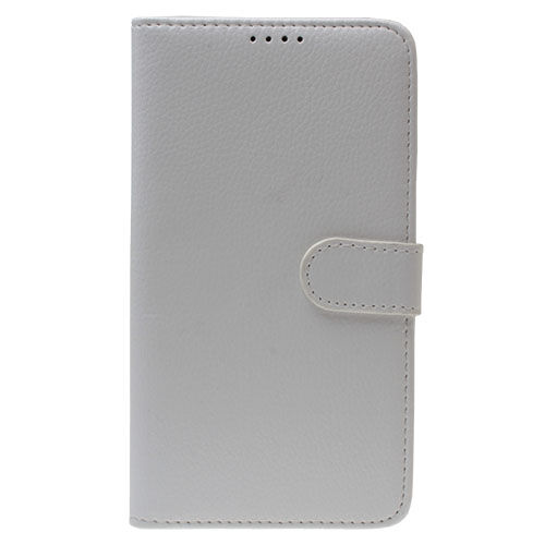 Galaxy Note 3 Neo N7500 ile Uyumlu Yan Model Kapaklı Kılıf Beyaz