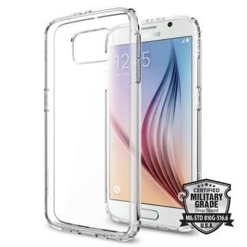 Spigen Galaxy S6 ile Uyumlu Kılıf Ultra Hybrid Crystal Clear