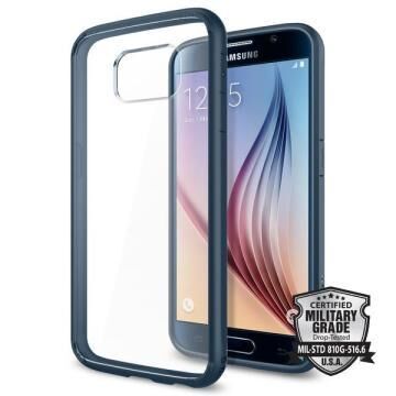 Spigen Galaxy S6 ile Uyumlu Kılıf Ultra Hybrid Metal Slate