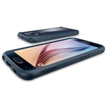 Spigen Galaxy S6 ile Uyumlu Kılıf Ultra Hybrid Metal Slate