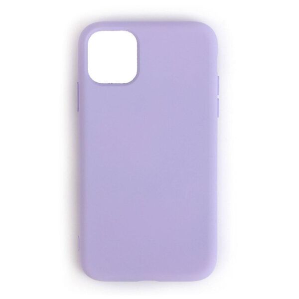iPhone 11 Pro ile Uyumlu Cappy Silikon Kılıf Lila