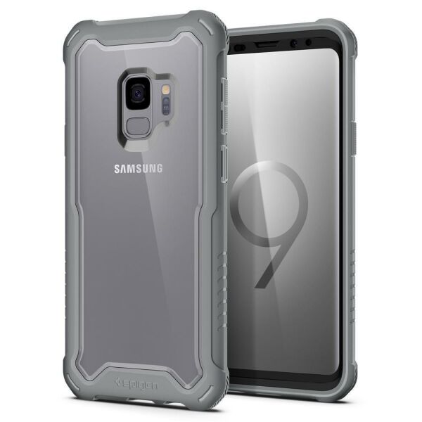 Spigen Galaxy S9 ile Uyumlu Kılıf Hybrid 360 Titanium Gray