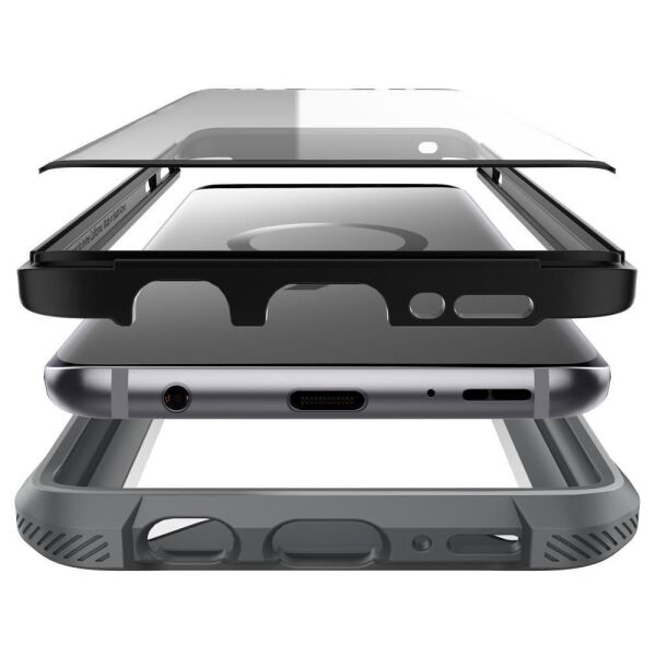 Spigen Galaxy S9 ile Uyumlu Kılıf Hybrid 360 Titanium Gray