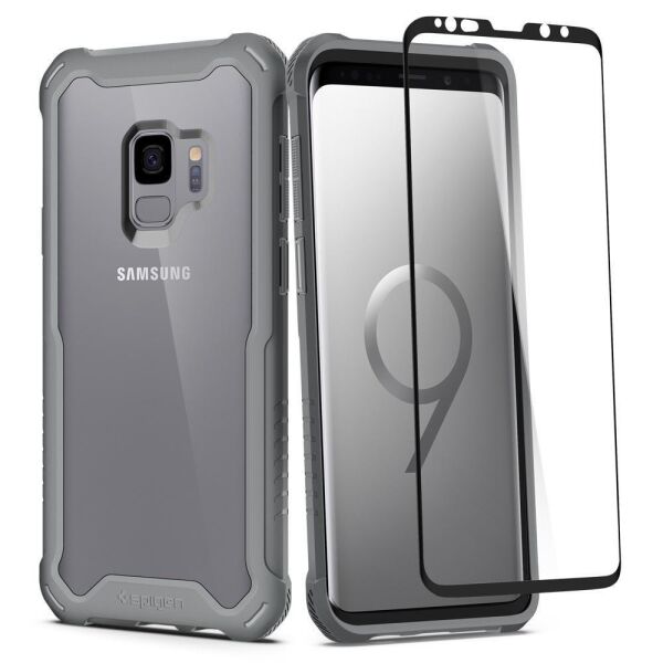 Spigen Galaxy S9 ile Uyumlu Kılıf Hybrid 360 Titanium Gray