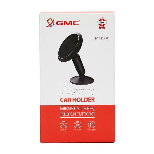 GMC Mıknatıslı Araç Telefon Tutucu MT-150 Siyah