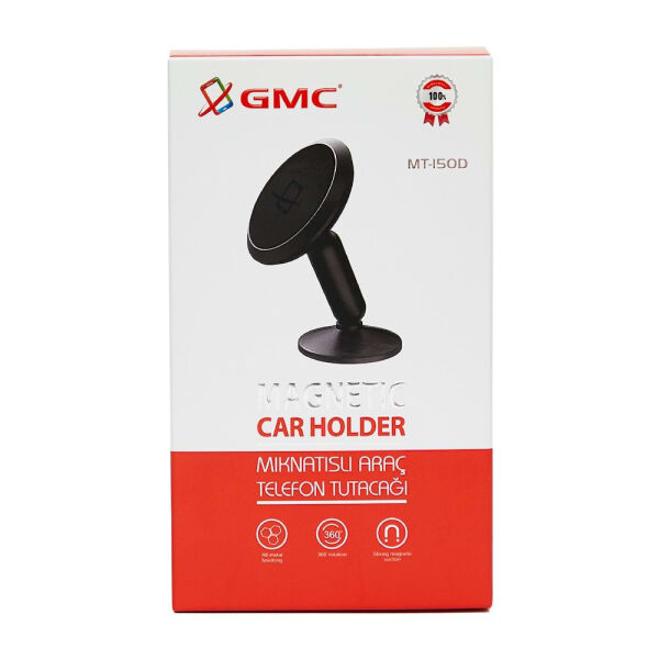 GMC Mıknatıslı Araç Telefon Tutucu MT-150 Siyah