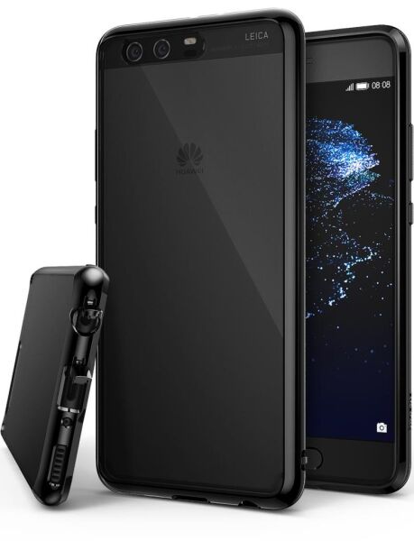 Ringke Fusion P10 Plus ile Uyumlu Kılıf Ink Black TPU Bumper Extra Darbe Emici