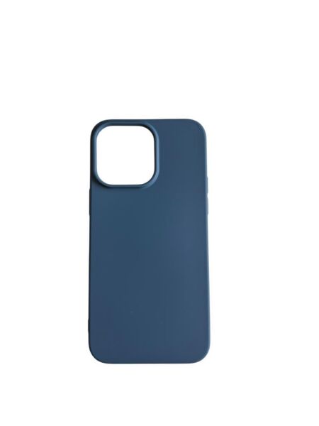 iPhone 14 Pro Max ile Uyumlu Cappy Silikon Kılıf Lacivert