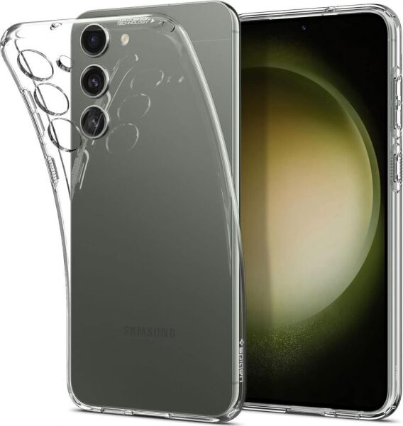 Spigen Galaxy S23 Plus ile Uyumlu Kılıf 4 Tarafı Tam Koruma Crystal Clear