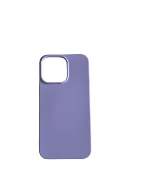 iPhone 14 Pro Max ile Uyumlu Cappy Silikon Kılıf Lila