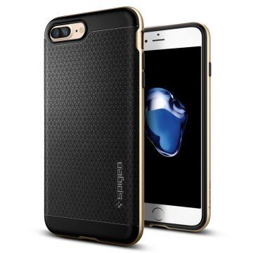 Spigen iPhone 7 Plus ile Uyumlu Kılıf Neo Hybrid Champagne Gold