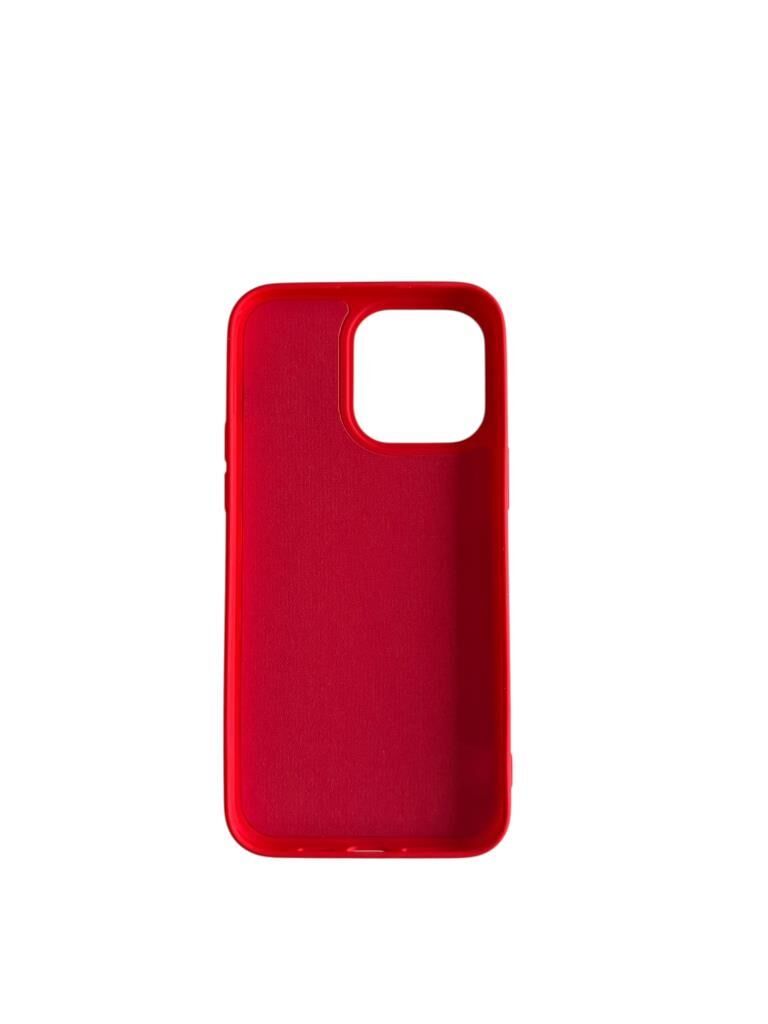 iPhone 14 Pro Max ile Uyumlu Cappy Silikon Kılıf Kırmızı