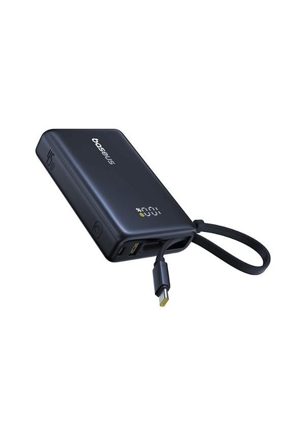 Baseus PicoGo Serisi 45W 10.000 mAh Laptop Şarj Edebilen Taşınabilir Şarj Cihazı Siyah