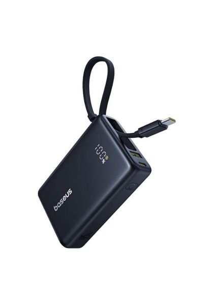 Baseus PicoGo Serisi 45W 10.000 mAh Laptop Şarj Edebilen Taşınabilir Şarj Cihazı Siyah