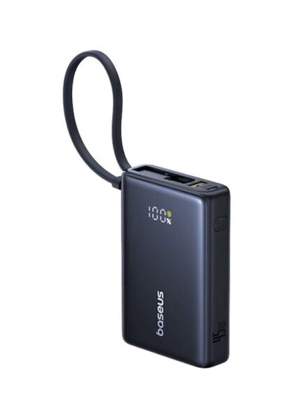 Baseus PicoGo Serisi 45W 10.000 mAh Laptop Şarj Edebilen Taşınabilir Şarj Cihazı Siyah