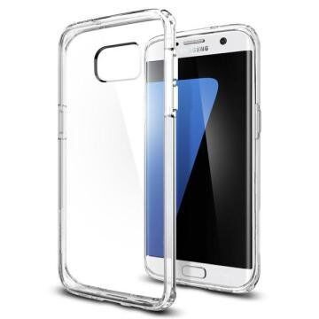 Spigen Galaxy S7 Edge ile Uyumlu Kılıf Ultra Hybrid Crystal Clear