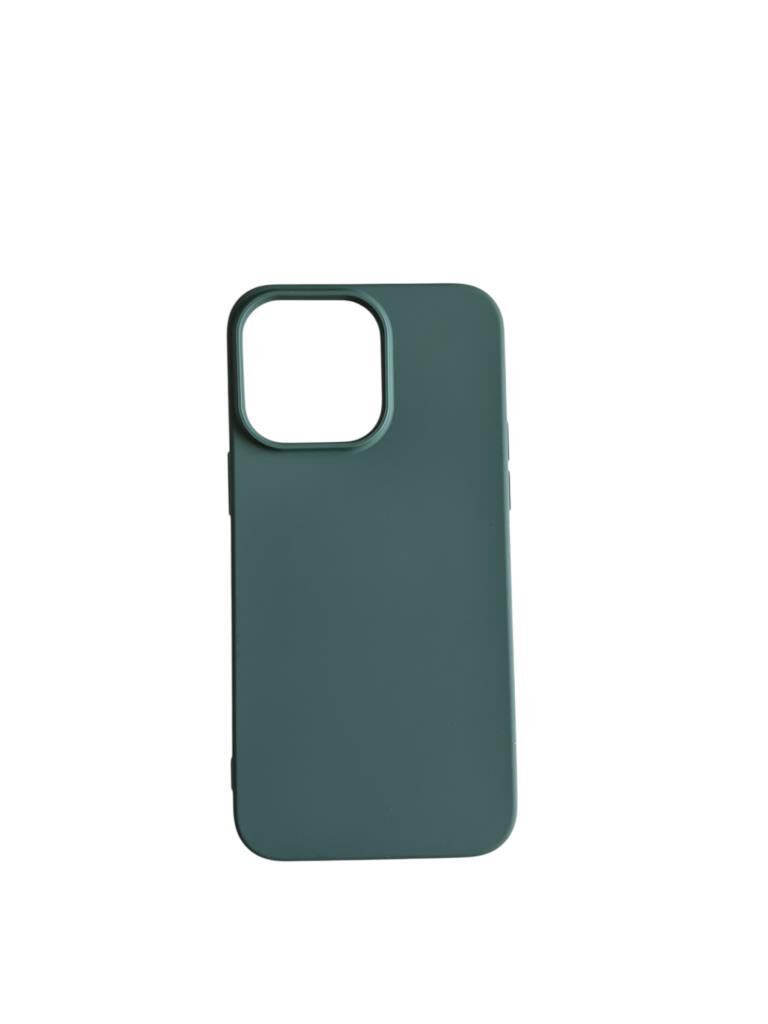 iPhone 14 Pro Max ile Uyumlu Cappy Silikon Kılıf Yeşil
