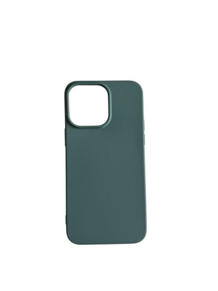 iPhone 14 Pro Max ile Uyumlu Cappy Silikon Kılıf Yeşil