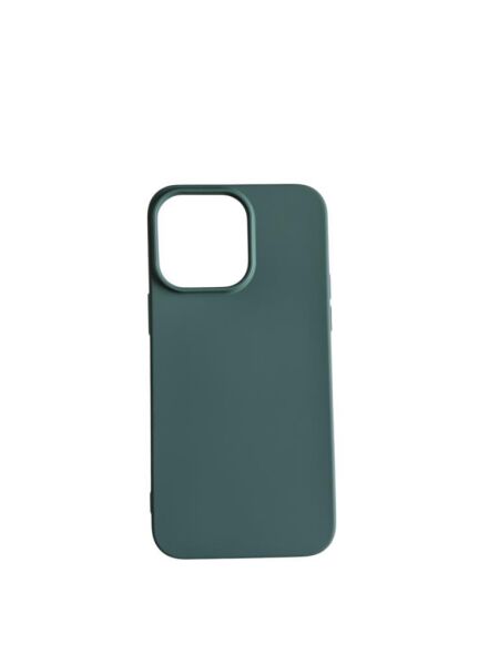 iPhone 14 Pro Max ile Uyumlu Cappy Silikon Kılıf Yeşil