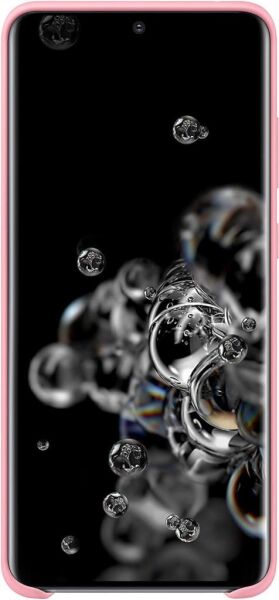 Galaxy S20 Ultra ile Uyumlu Silikon Kılıf Pembe EF-PG988TPEGWW