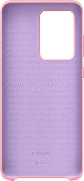 Galaxy S20 Ultra ile Uyumlu Silikon Kılıf Pembe EF-PG988TPEGWW