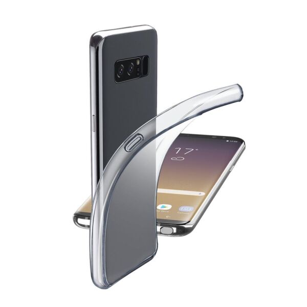 Cellular Line Galaxy Note 8 ile Uyumlu Fine Parlak Silikon Kılıfı Şeffaf