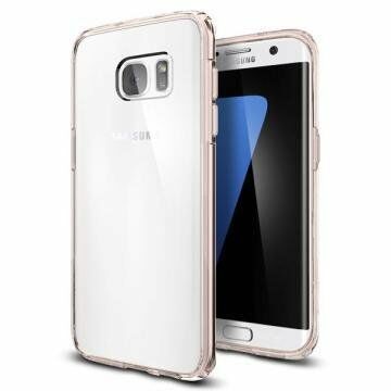 Spigen Galaxy S7 Edge ile Uyumlu Kılıf Ultra Hybrid Rose Crystal