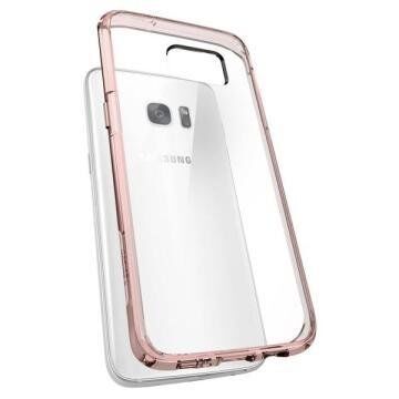 Spigen Galaxy S7 Edge ile Uyumlu Kılıf Ultra Hybrid Rose Crystal