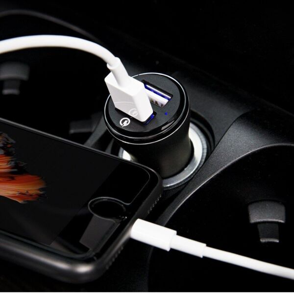 Spigen F27QC Hızlı Şarj 3.0 Araç Şarjı Çift Giriş USB QC 3.0 Qualcomm