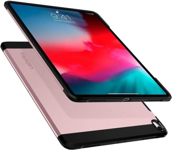 Spigen iPad Pro 12.9'' (2018) ile Uyumlu Kılıf Tough Armor Rose Gold