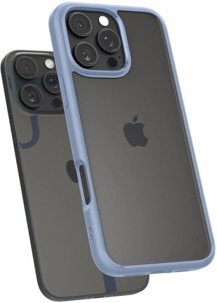 Spigen iPhone 16 Pro Max ile Uyumlu Kılıf Crystal Hybrid Sierra Blue