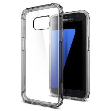 Spigen Galaxy S7 ile Uyumlu Kılıf Crystal Shell Dark Crystal