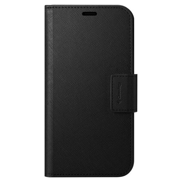 Spigen iPhone 12 Pro Max ile Uyumlu Kılıf, Caseology Câlin Saffiano Black